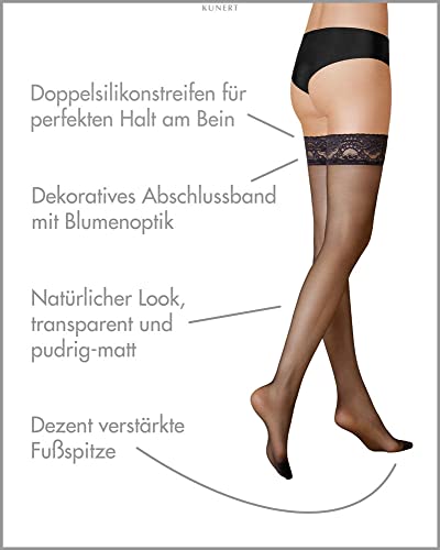 Halterlose Strümpfe von KUNERT für Damen – Mystique 20 DEN