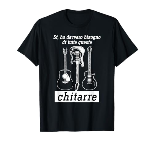 Strumento Musicale Regalo Divertente Suonatore La Chitarra Maglietta