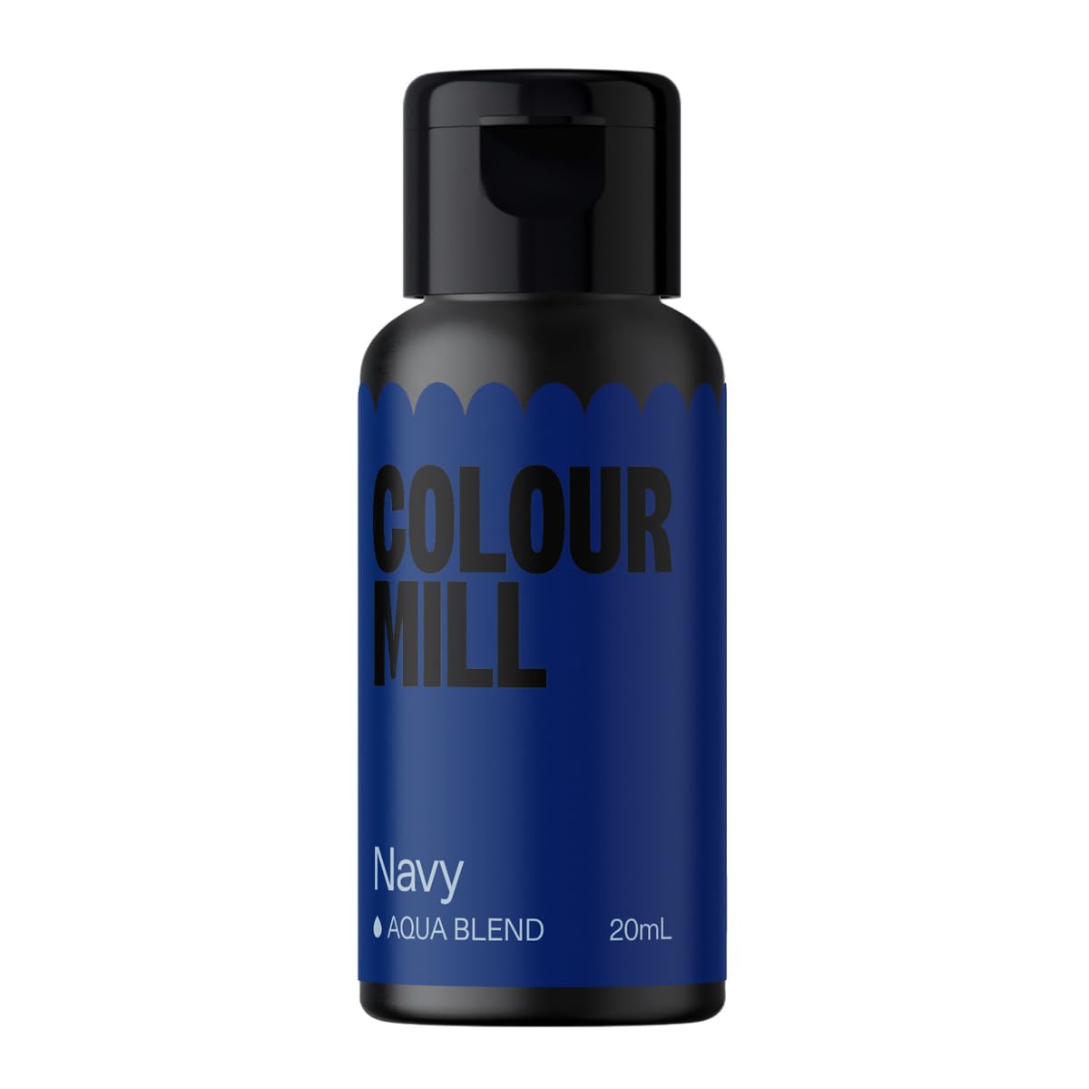 Colour Mill Aqua Blend Food Colouring Navy: Next Generation Water Based Liquid Food Colours - 20 ml