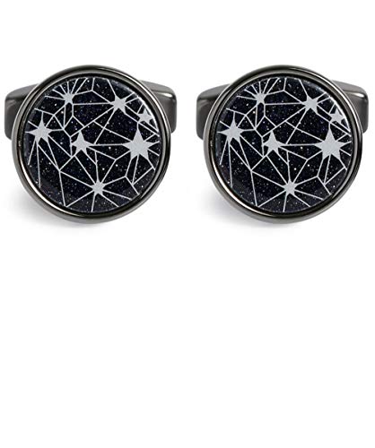 Mancuernillas Simon Carter Galaxy Azules Talla Única miniatura 1