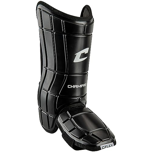 CHAMPRO Pro Plus Protège-jambes pour arbitre de baseball noir - 2
