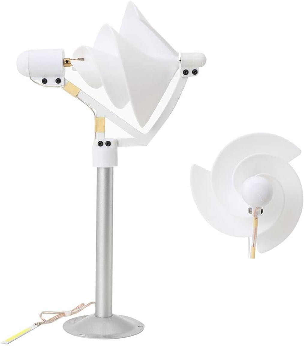 Micro Spiral Wind Generator, Rose-shaped Vertical Wind Turbine, Breeze Start Generator-1-12V Generate Electricity, Permanent Magnet Generator, for Teaching Supplies, Science Experiments
