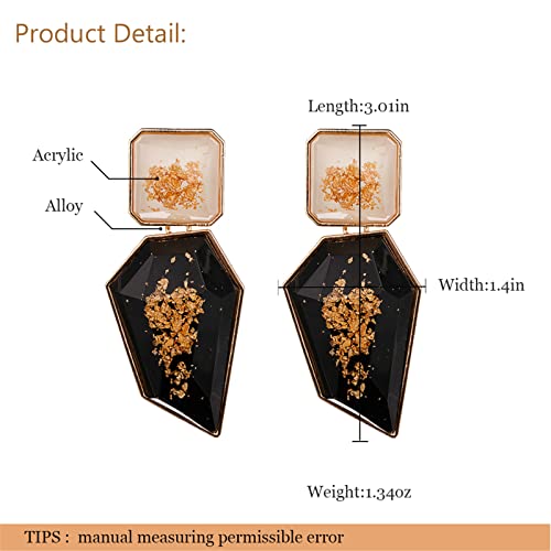 Acrylic Dangle Earrings for Women Statement Geometric Earrings Drop Earrings