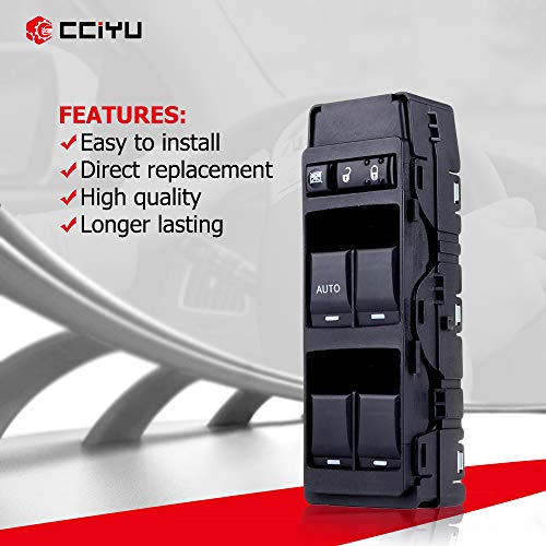 Cciyu Window Switch Power Mirror Switch Front Left Driver Side Fits For Chrysler 200 Sedan 2011-2014 2007-2010 For Chrysler 300 2007-2010 For Chrysler Sebring Sedan 2008-2014 For Dodge #TOP4