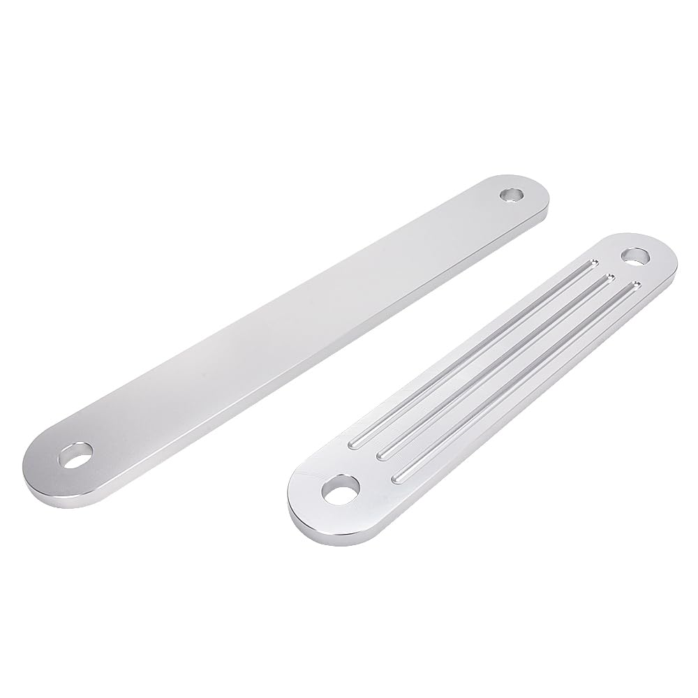 BARTOO TSP-1 & TSP-2DP Heckträgerplatten-Set für obere Stützlöcher und untere Bolzenlöcher (30,5 x 5,1 cm & 38,1 x 5,1 cm), 0,95 cm Dicke, Aluminiumguss, 2 Stück