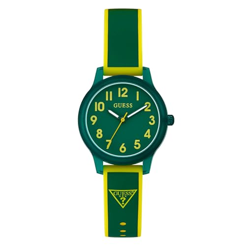 Montre Guess jeunes silicone vert 32 mm idéale pour le sport et le collège