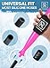 Premium Ice Pipe Hookah Hose - Pink Ice Hookah Set - 2 Reinforced Cooling Packs & Soft Grip - Hose Hookah Mouth Tips - Hooka Mouthpiece Accessory Set Cooling pad