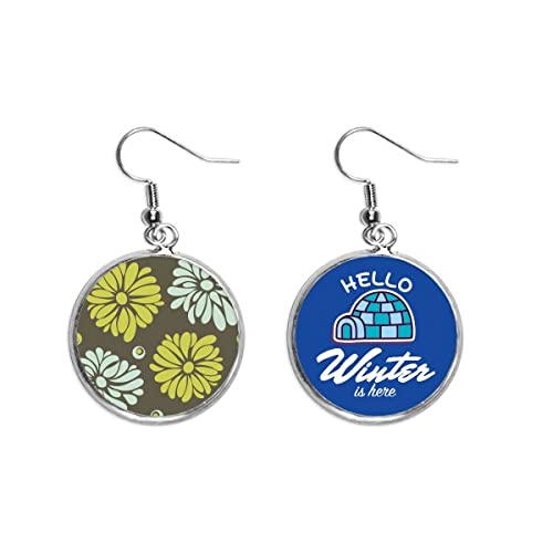 Crisantemo amarillo pendientes de invierno ideales para cenas de gala y paseos