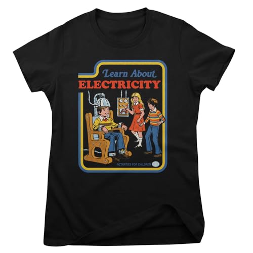 T-Shirt Steven Rhodes Learn About Electricity pour Femme
