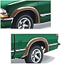 Bushwacker Extend-A-Fender Extended Front & Rear Fender Flares | 4-Piece Set, Black, Smooth Finish | 41907-11 | Fits 1994-2003 Chevrolet S10 Fleetside w/ 7.4' Bed; 95-05 Blazer (Excludes ZR2 Models)