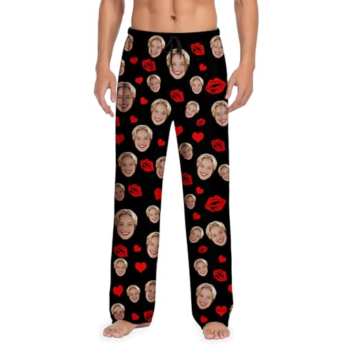Personalized Pajama Pant With Face Imag Photo Custom PJ Pants Customize Pajama Funny Gifts