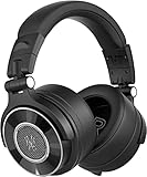OneOdio Monitor 60 Professional Studio Headphones - Recording Wired Over Ear Headphones, Hi-Res Audio, Soft Comfortable Earmuffs, 6.35mm Adapter for Tracking Mixing DJ Mastering Broadcast-Black