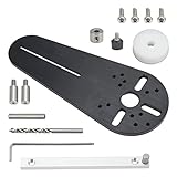 router jig templates Esta plantilla del círculo es adecuada para el recorte manual de la cortadora de madera. Diferentes trimmers tienen diferentes agujeros de montaje.