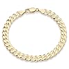Miabella-18K-Gold-Over-Sterling-Silver-Italian-7mm-Solid-Diamond-Cut-Cuban-Link-Curb-Chain-Bracelet-for-Men-Women-7-75-8-85-9-Inch-925-Made-in-Italy Miabella 18K Gold Over Sterling Silver Italian 7mm Solid Diamond-Cut Cuban Link Curb Chain Bracelet for Men Women, 925 Made in Italy (Length 8 Inches)