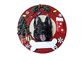 German Shepherd Christmas Ornament Black  Wreath Shaped Easily Personalized Holiday Decoration Unique German Shepherd Lover Gifts