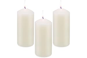 Ivory Tapered 3x6 Pillar Candles