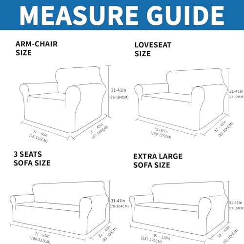 Xineage 2024 Newest Couch Covers For 3 Cushion Couch 1 Piece Sofa Slipcovers High Stretch Soft Couch Covers Washable Sofa Furniture Protector Anti-Slip Sofa Couch Covers Dogs  thumb #5