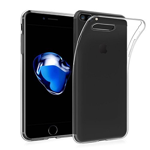 NEW'C Funda para iPhone 7 Plus y iPhone 8 Plus, Anti- Choques y Anti- Arañazos, Silicona TPU, HD Clara
