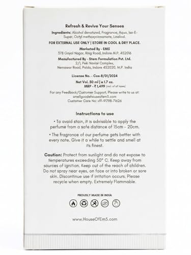 Image of EM5 Bomshell Perfume for Women | Vanilla Coffee White Floral Fragrance | Strong & Long Lasting EDP Spray | Luxury Gift for Women