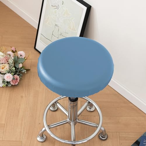 Housses de tabouret de bar rondes en cuir PU imperméable lot de 2 ou 6