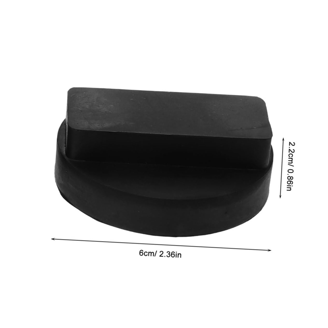 PRETYZOOM Rubber Shock Absorber Jack Pads for Floor Jack Universal Automotive Car Compatible Product Lift Jack Pads Replacement Stabilize Floor Jack Pad Jack Stands Rubber Jack Pad Black