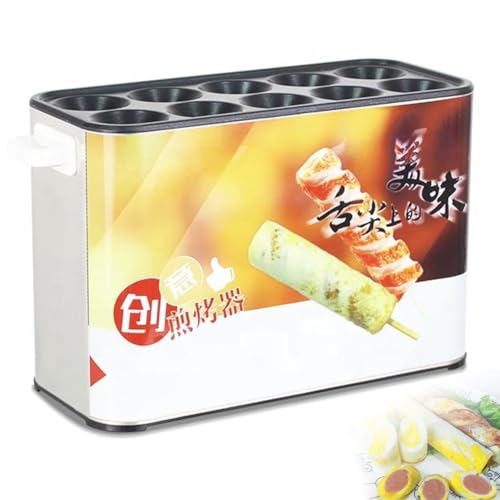 Máquina para Hacer Rollos de Huevo Comercial, máquina para Hacer Perritos Calientes con calefacción eléctrica de 10 Orificios, máquina automática de Salchichas recubiertas de Huevo