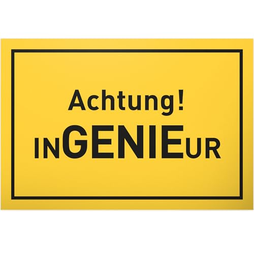 DankeDir! Ingenieur - Schild - Partydeko Bachelor Master Geschenk Dekoration Geschenkidee Studenten - Geschenk Glückwunschkarte Deko Karte Abschluss Studium Studienabschluss
