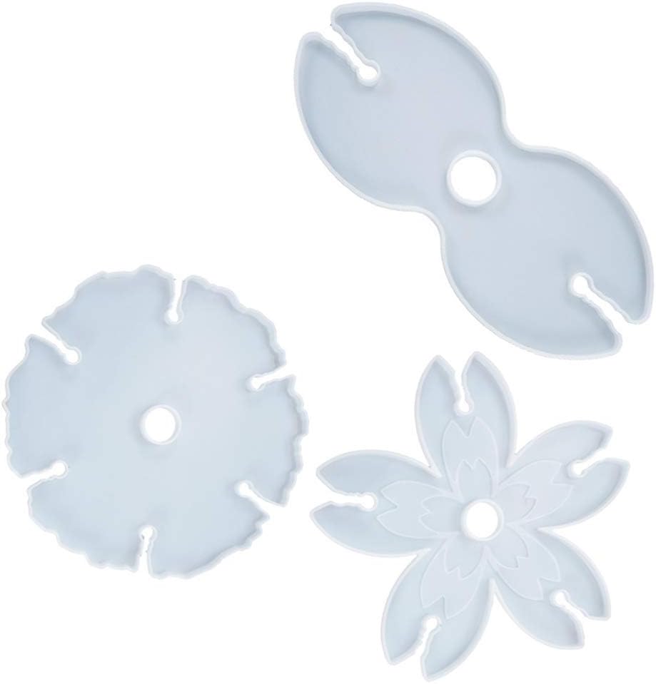 3pcs Wine Rack Resin Molds Wine Glass Holder Epoxy Resin Molds Silicone Casting for Bottle Glass Holder