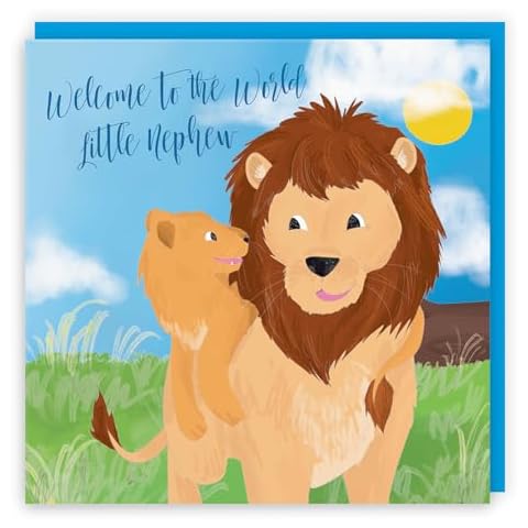 Hunts England Jungle Nephew Baby Card Cover