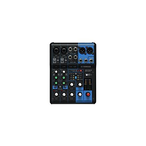 Yamaha MG06X 6-Kanal Analog-Mischpult mit integrierten SPX-Effekten und USB-Anschluss