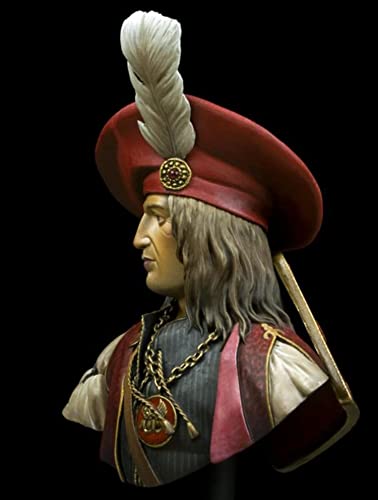 Figura de resina sin pintar y sin montar Venetian Admiral Bust 1:10 miniatura 4