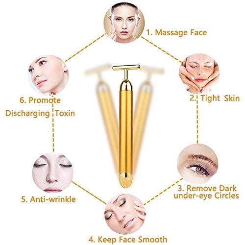 Massage du visage 24K anti-rides et fermeté pour éliminer l'œdème des yeux - 3