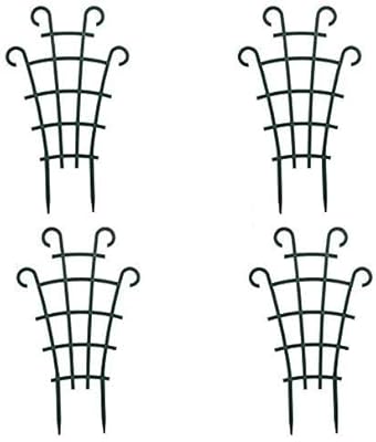 UWIOFF Trellis for Potted Plants, Mini Garden Trellis for Climbing Plants Stackable Plant Trellis Indoor Plastic Potted Plant Support DIY Climbing Trellis Flower Pots Supports, 4 Pack