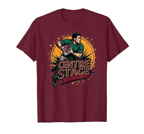 Centre Stage Rugby Soul T-Shirt Men Burgundy XX-Large