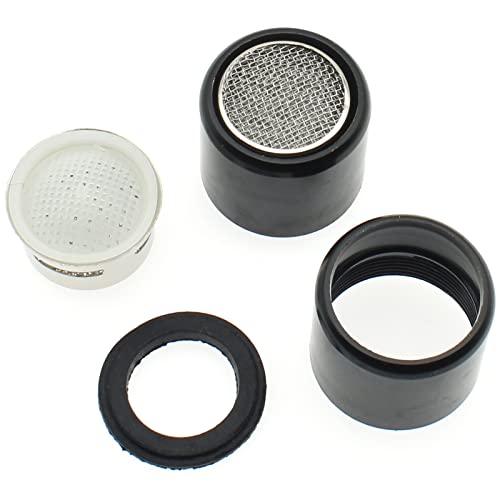 4 Pcs Kitchen Faucet Aerators 22Mm Male Thread Aerator Faucet Filter With Copper Housing&Gasket For Kitchen Bathroom [Fdxgyh, Black] #TOP2