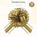 50Pcs 6 Inch Large Pull Bows Gift Wrapping Ribbon Bows for Christmas, Wedding, Valentine's Day (Gold)