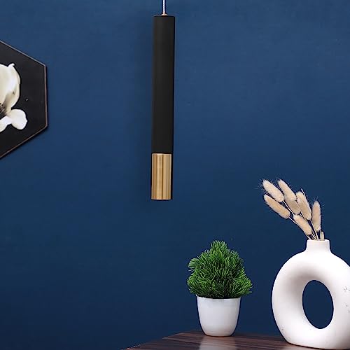 Image of FILLISKA Luxurious Hanging /Pendant Light (6 Watt Matt Black & Gold)