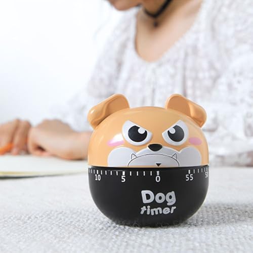 hobbyme Cute Dog Kitchen Timer Manual Mechanical Rotating Alarm 55 Minutes Countdown Timer by hobbyme - Used condition - Image 6