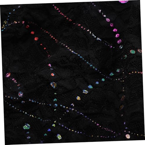 Beaupretty 1pc Breathable Lace Hat for Women and Girls Practical Flexible Headscarf Fashion Hollow Design Daily Use Accessory Black4