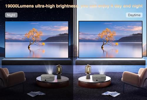 Image of Android 12 AUN Q11 Max Dolby Audio Projector, 1080p Native, 30000 Lumens Auto (Focus+Keystone) 2GB RAM 64GB HDMI ARC YouTube Hotstar PrimeVideo WiFi 6 BT 5.2 Projector 4K Ultra HD Support