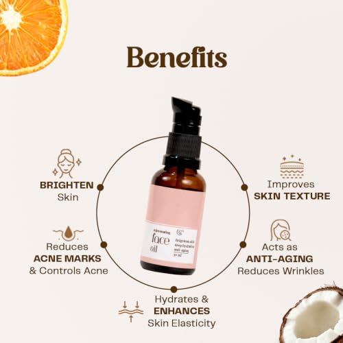 Image of Natural Moringa Face Oil for Glowing Skin | Lightweight & Non-Greasy | With Tea Tree, Orange & Moringa | Acts Like a Serum for Clear, Bright Skin | 30ml | For Men & Women