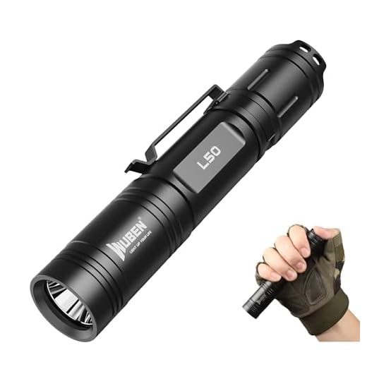 WUBEN LED Flashlight 1200 Lumens Super Bright Rechargeable Tactical Flash Light Waterproof 5 Modes Handheld Pocket Flashlights for Outdoor Camping Hiking Emergency (with 18650 Battery)