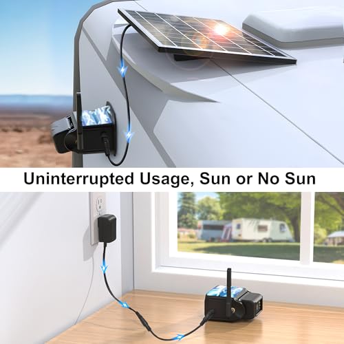Image of Haloview Byte Tango BT7 Solar Wireless 1080P Solar Powered Backup Camera with Touch Monitor for RV