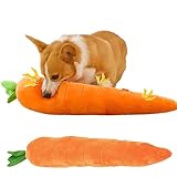 Générique Jouet Doux pour Chien Forme Carotte Interactif À Couiner, Jouet De Dentition pou...