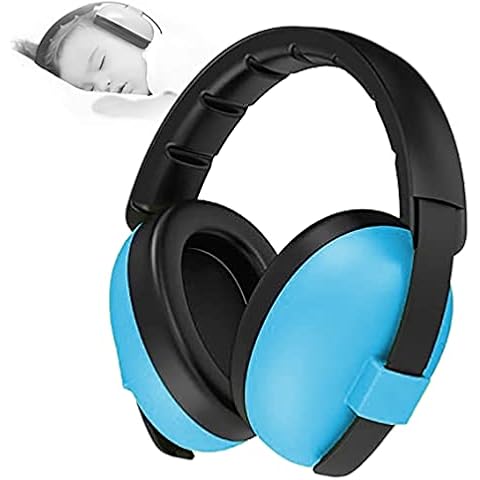 YANKUIRUI Ear Defenders Baby Noise cancelling headphones For Age 0 To 3 Years Toddlers at Plane, Firework, Concert, Cinema Blue Cover