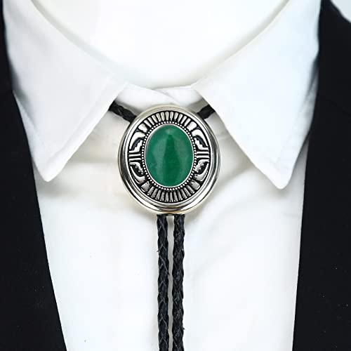 Image of Btilasif Bolo Tie- Tiger Eye Stone Bolo Tie Leather Necktie Western Jewelry Accessories for Women Men