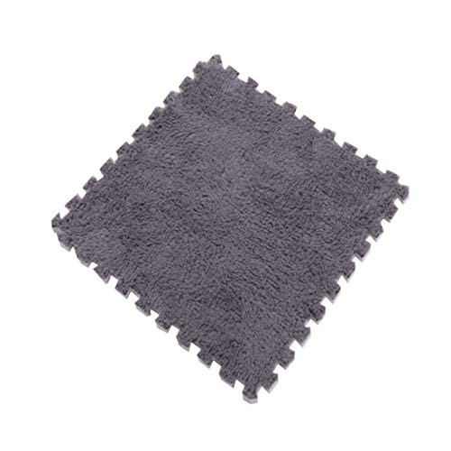 SQUAREDO Alfombra de juegos de espuma EVA para niños, rompecabezas para bebé, alfombra de juegos para niños, alfombra de gimnasio, Gris, 1 pieza