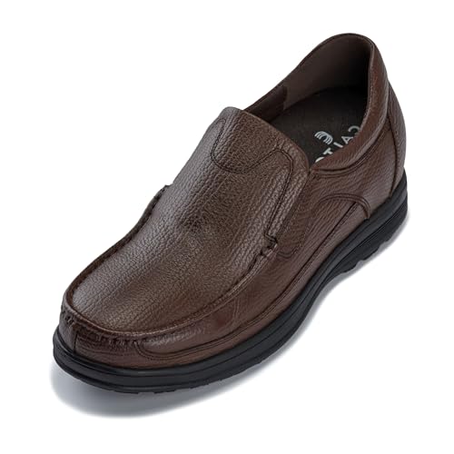 Souliers rehaussants homme cuir premium mocassins légers de prestige
