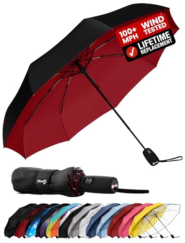 Repel Umbrella Windproof Travel Umbrella - Compact, Light, Automatic, Strong and Portable...