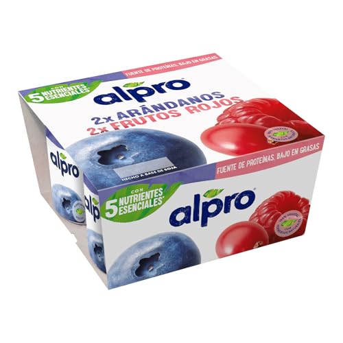 Alpro Arándanos y Frutos Rojos 4x125 g
